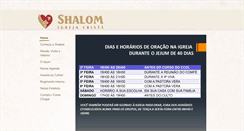 Desktop Screenshot of igrejashalom.com.br