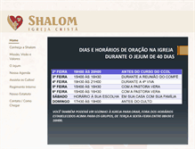 Tablet Screenshot of igrejashalom.com.br